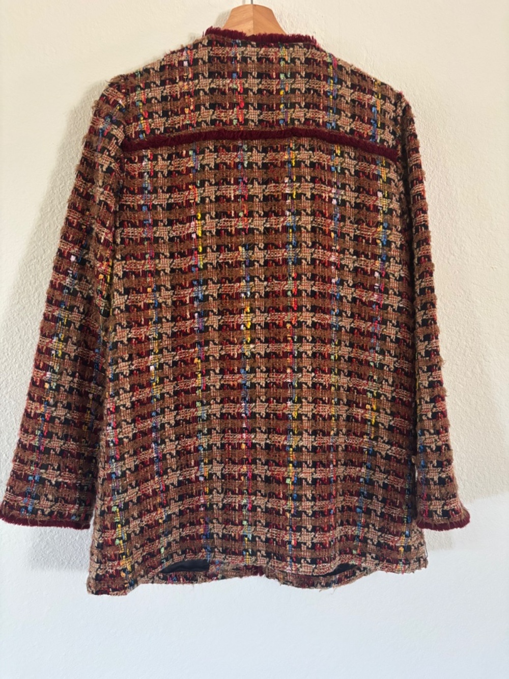 ANTHROPOLOGIE ETT:TWA • Harlequin Tweed Blazer Coat - Picture 9 of 9